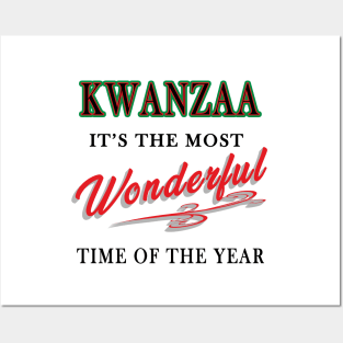 Kwanzaa, It's the Most Wonderful Time of the year Posters and Art